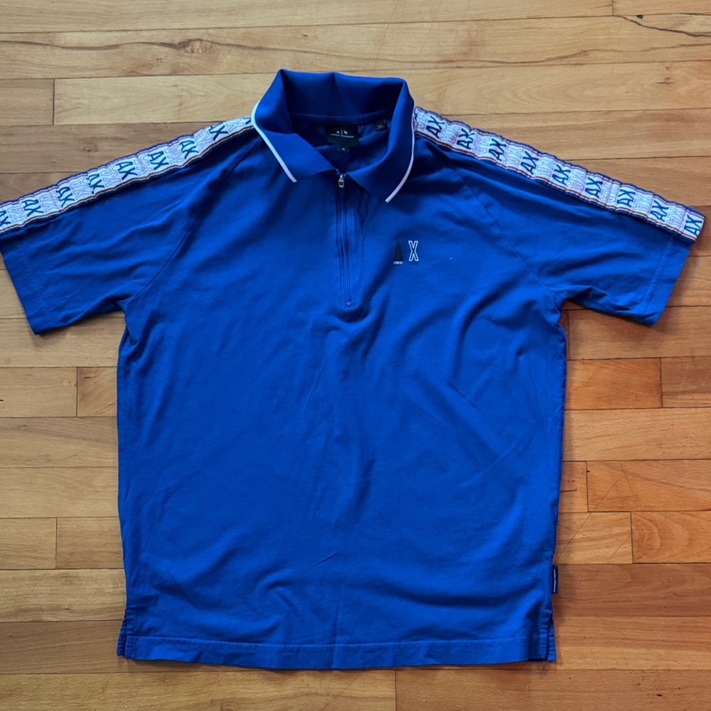 Armani Exchange Men's Blue Polo Shirt